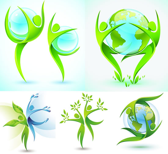 3D人形環(huán)保圖標(biāo) 用視覺(jué)藝術(shù)傳遞綠色理念